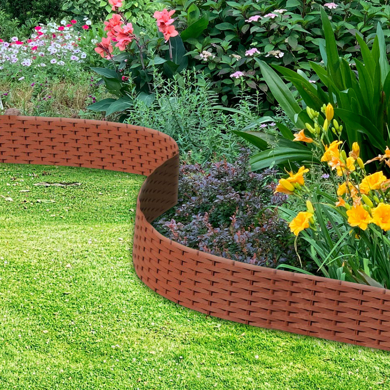 Rattan Garden Edging - Pack of 4