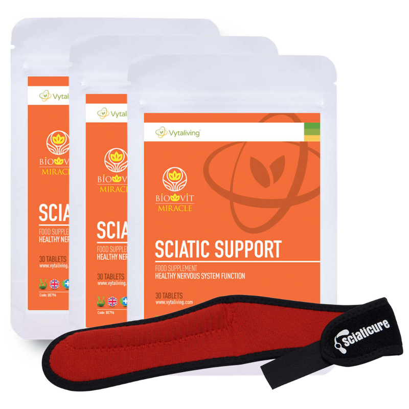 Sciatic Tablets 3 Pack with Sciaticure Wrap