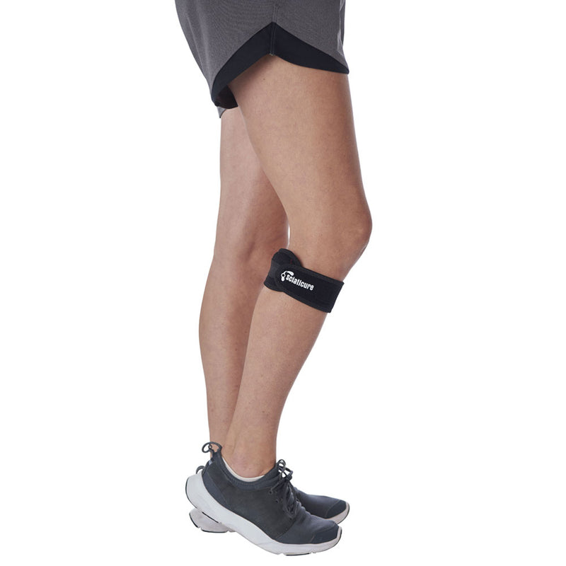 Biofeedbac Sciaticure Wrap for Sciatic Pain around women leg 