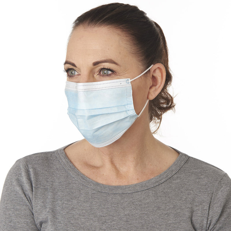 Blue Disposable Face Masks for Personal Protection