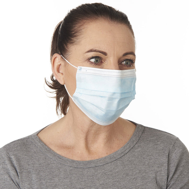 Blue Disposable Face Masks for Personal Protection