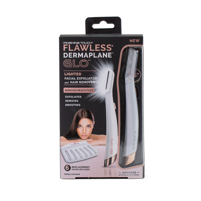 Finishing Touch Dermaplane Glo - Facial Exfoliator and Hair Remover