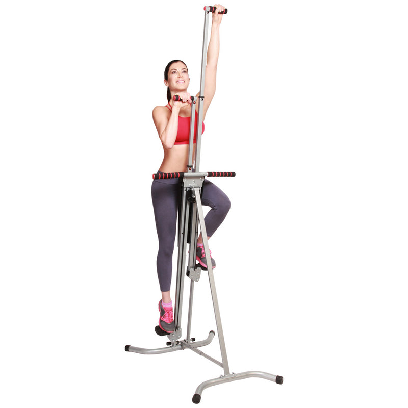 Maxi Climber Fitness Device Front View with Female Model