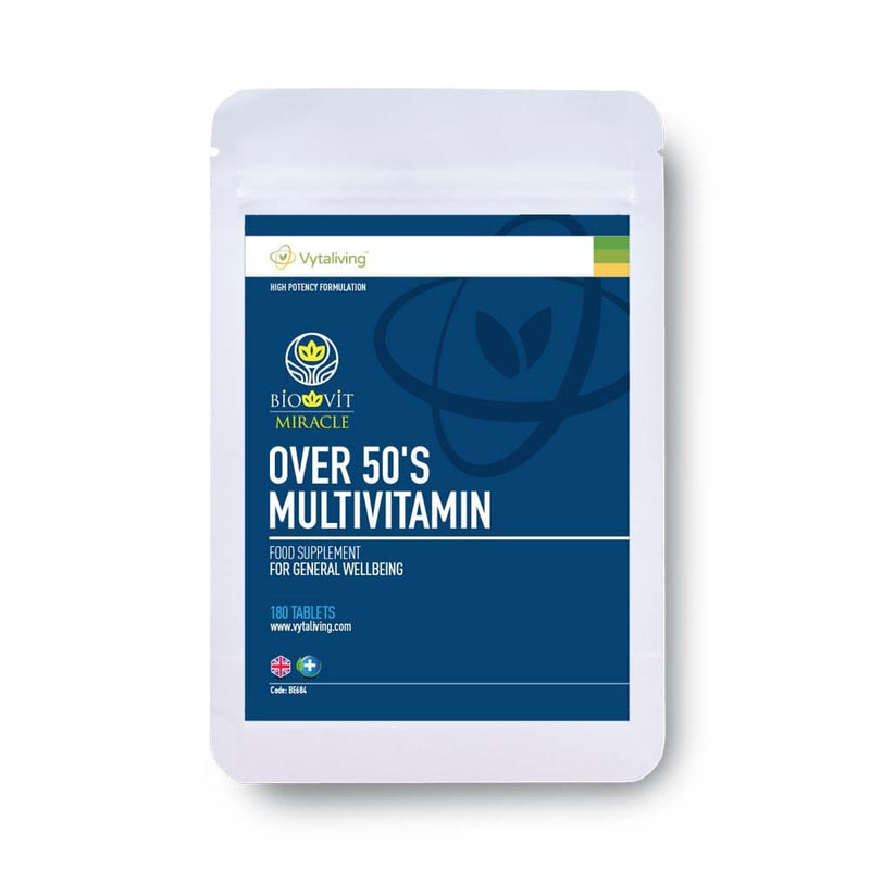 6 month supply of over 50s multivitamin, 180 tablets. A-z nutrients with ginseng and maca