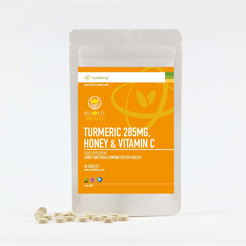 Biovit Turmeric 285mg, Honey and Vitamin C Tablets