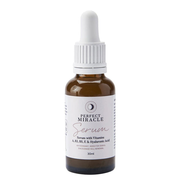 Perfect Miracle Serum with hyaluronic acid, Vitamin B3 and A, Niacinamide and Retinol. From Perfect Miracle Beauty