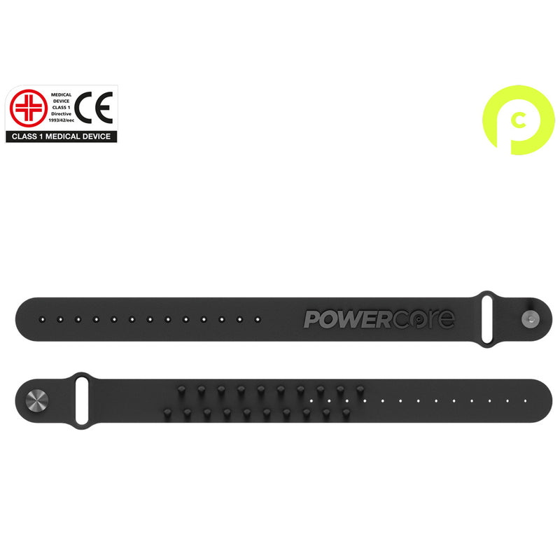 POWERCORE Sports Performance Wrist Band - Black | Vytaliving