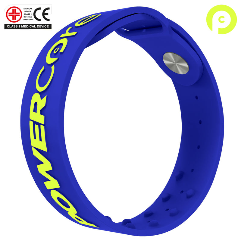 POWERCORE Sports Performance Wrist Band - Neon Blue