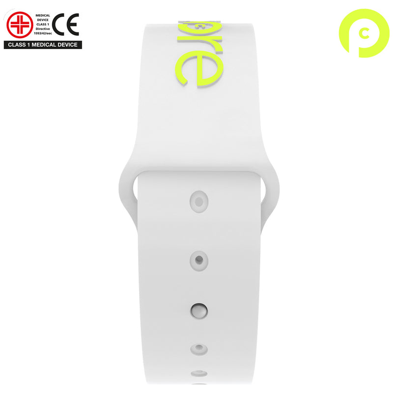 POWERCORE Sports Performance Wrist Band - White Neon