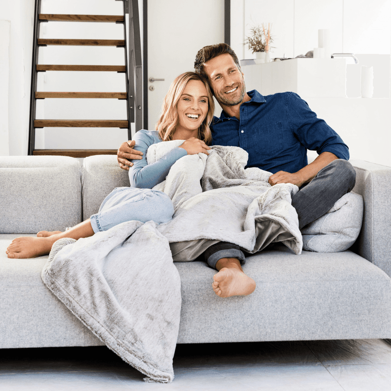 Beurer furry grey heated throw outlet