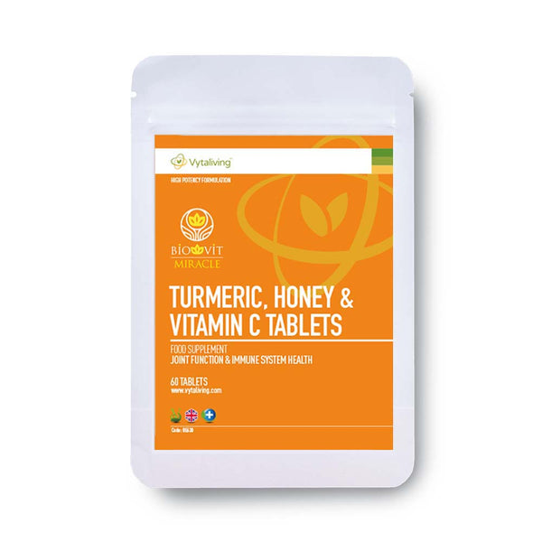 Biovit Turmeric, honey and vitamin C Tablets, for joint health amd immune health