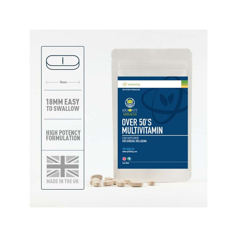Biovit Over 50s Multivitamin Tablets (6 Month Supply)
