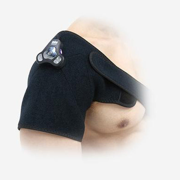 Biofeedbac 2-in-1 TENS Support Device on Shoulder for Pain Relief