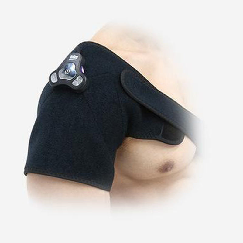 Biofeedbac 2-in-1 TENS Support Device on Shoulder for Pain Relief