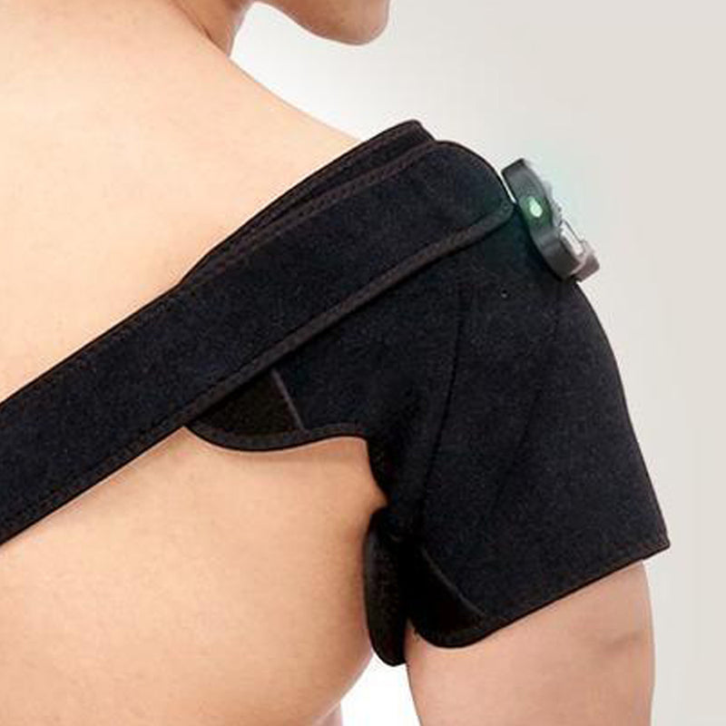 Biofeedbac 2-in-1 TENS Support Device on Shoulder for Pain Relief