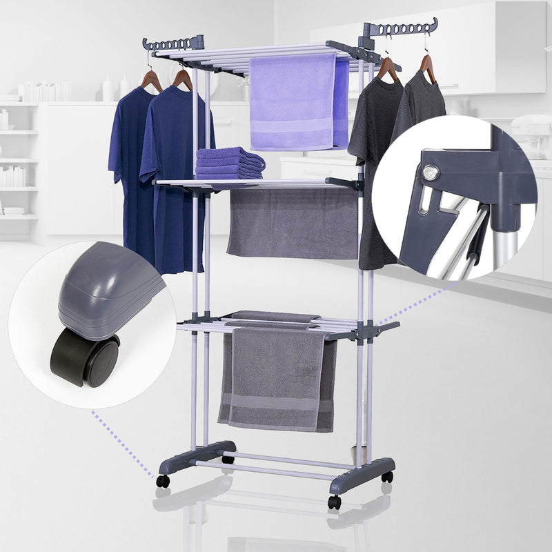 3 Tier Space Saving Folding Drying Rack