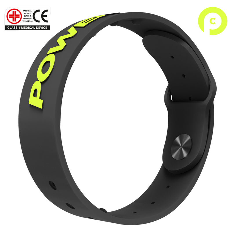 POWERCORE Sports Performance Wrist Band - Black Neon 