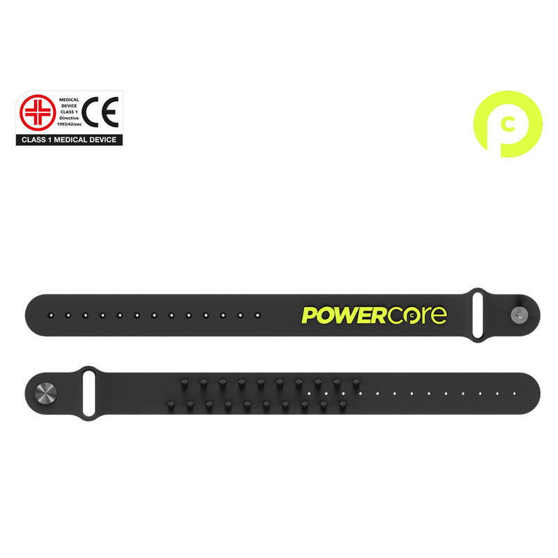 POWERCORE Sports Performance Wrist Band - Black Neon 