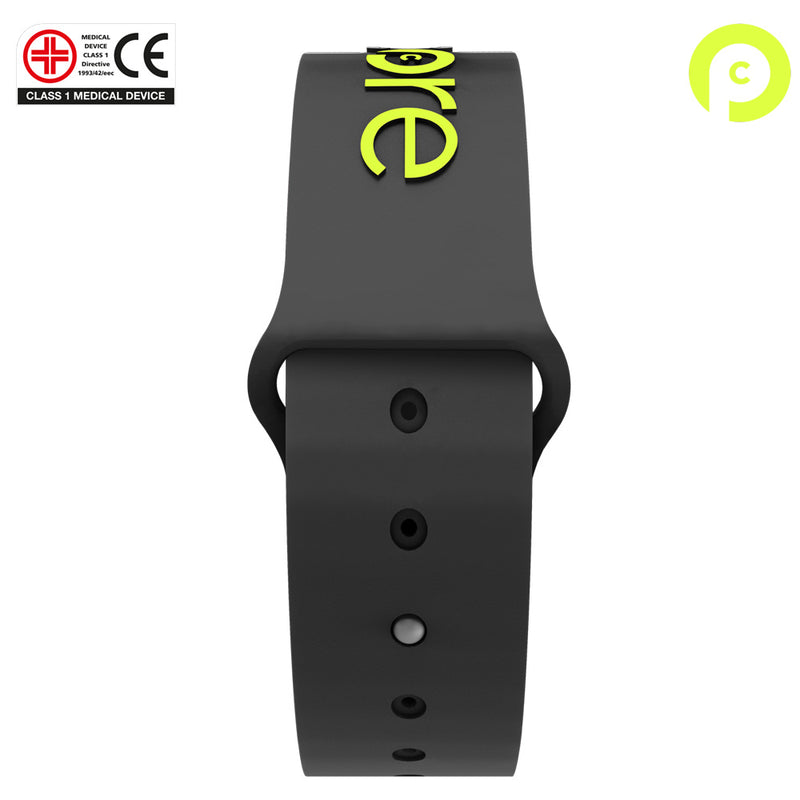 POWERCORE Sports Performance Wrist Band - Black Neon 