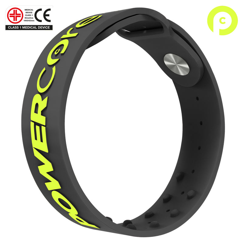 POWERCORE Sports Performance Wrist Band - Black Neon 