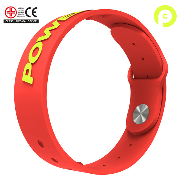 POWERCORE Sports Performance Wrist Band - Neon Red