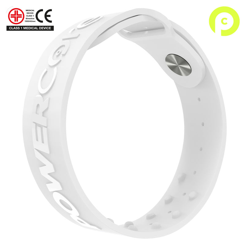 POWERCORE Sports Performance Wrist Band - White